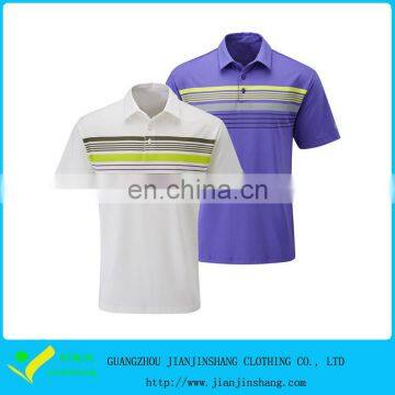 OEM Customized Dri Fit Sublimation Printed Stripes Golf Outfits Sales