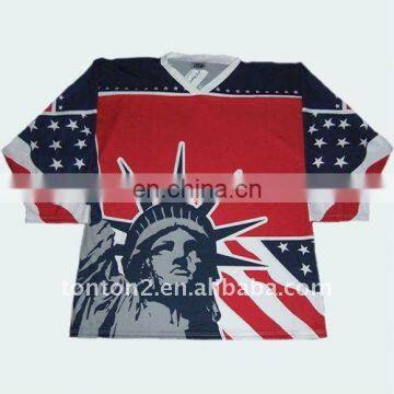 100% polyester bird mesh hockey jersey