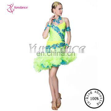 2016 High Quality Latin Competition Sexy Girls Latin Dance Dress L-12502