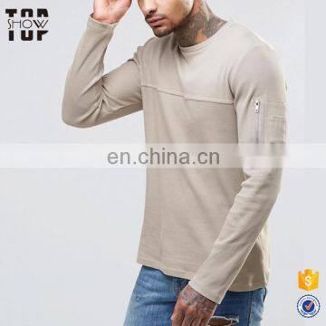 High quality long sleeve t-shirts for men 100% cotton t shirts manufacturers in china