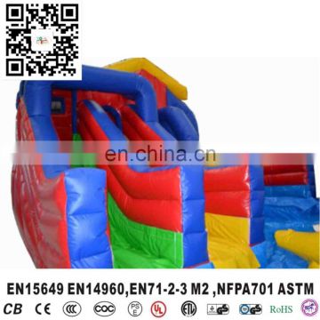 Commercial inflatable water slide with pool, inflatable waterslide for fun