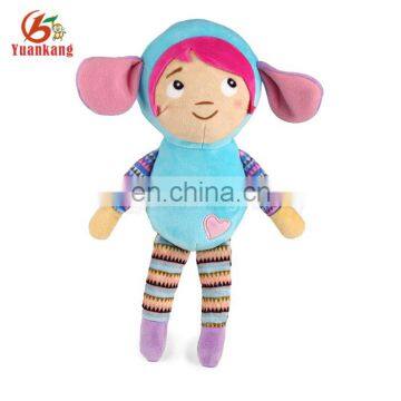 Pretty Quality Custom Stuffed Plush Human Doll Beautiful Plush Rag Doll Toys