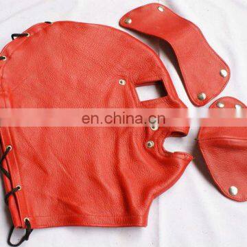 HMB-570A LEATHER MASK COSTUME HOOD HALLOWEEN STYLE