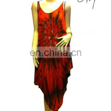Sexy Summer long Dress Wholesale fashion Tie dye Colorful Dress,handmade tie dye.