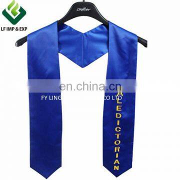 Printed Royal Blue Graduation Stoles Wholesale