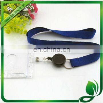 plain lanyard with badge holder & card holder