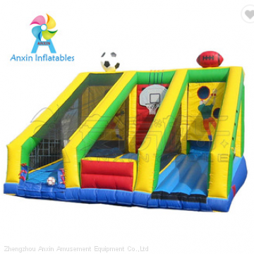 inflatable football throw games, basketball full court press for rental