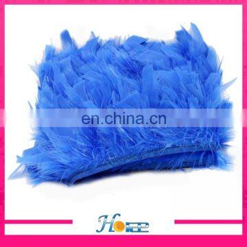 Wholesale Dyed Chicken feathers ribbons feather fringe trimming for Cloth or jewelry