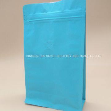 Stock Coffee Bag  Stock Quad Seal Food Bag Plastic Food Bag 454G 400g 500g Coffee Bag