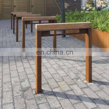 Public Steel Bike Rack Corten Bicycle Racks photo-3