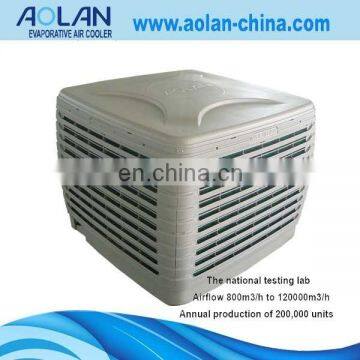 mini handy cooler air conditioner battery fan AZL18-ZX10E pressure190pa output1.1kw net weight 80kg evaporative air cooler