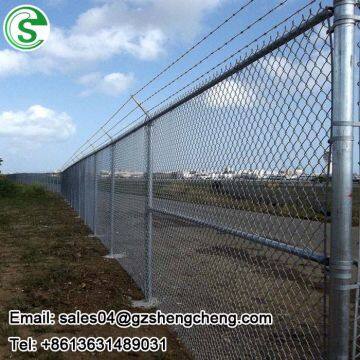 Easily assembled diamond fencing used chain link fence for sale