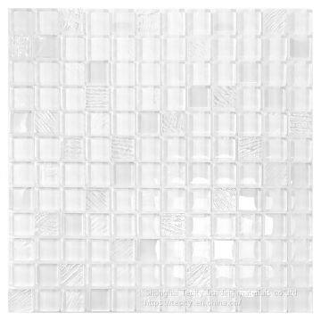 Glossy Crystal Mosaic Hot Melt Glass Tile photo-3