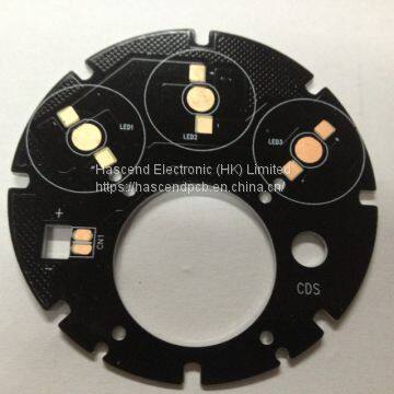 aluminum pcb 1layer pcb black mask finished osp for led light