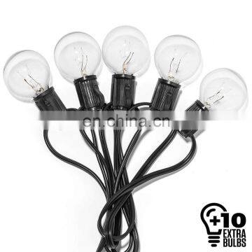 Different Color 25FT 50FT 100FT G40 LED String Lights for Outdoor Wedding Party Patio Use photo-3