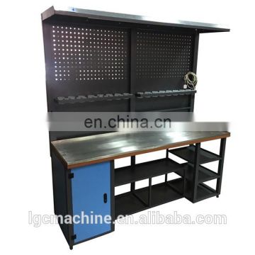 Basic workbench extended type for repair injector and pump stainless steel work table with top shelf