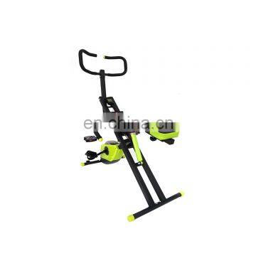 Body fit exercise equipment  foldable magnetic control riding exercise machine total crunch machine