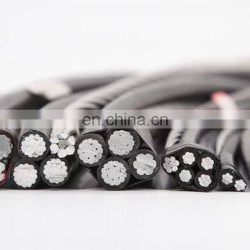 2*16mm2 duplex service drop aerial bundle medium voltage xlpe insulated aluminum abc power cable