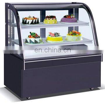 Bakery Showcase Curved Glass Cake Showcase Mini Cake Display Countertop Refrigerated Cooler Freezer Refrigerator