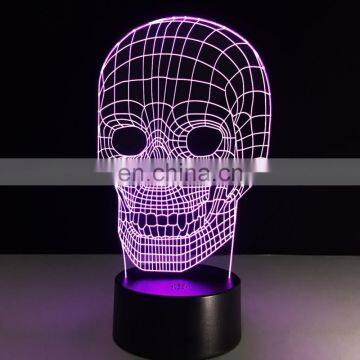 3D Lamp Skull Children's Nightlight Visual Led Night Lights For Halloween photo-3