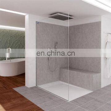 Frameless Walk-in Glass Shower Screen Mini Glass Shower Enclosure