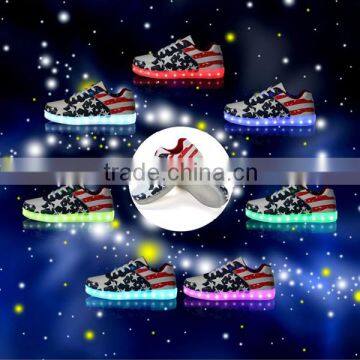 2016 Coolest Adult Trainers With Lights LED Light up Heels for Adults Led Running Shoes for Children Dancing