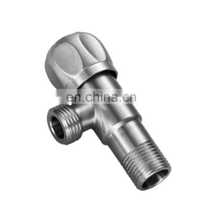 304 Stainless Steel High Quality Faucet Accessories Water Control Chromed Angle Valve For Bathroom