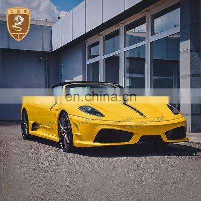 High Quality Glass Fiber Front Rear Bumper Car Body Kit Suitable For Ferrari 430 F430 SC Style Half Carbon Body Kits