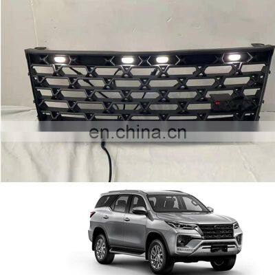 Led Light Approval 4x4 Modified Car Front Grill For Fortuner 2021 year