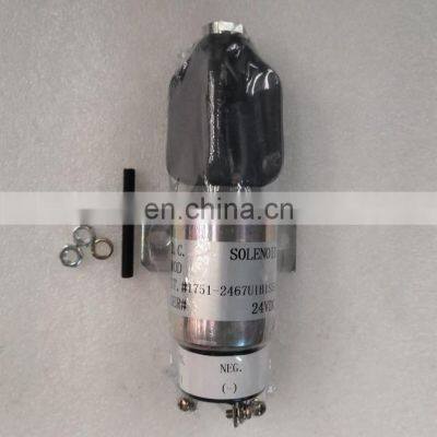 1751-2467U1B1S5A PC200-7 shutoff solenoid for excavator engine stop solenoid valve