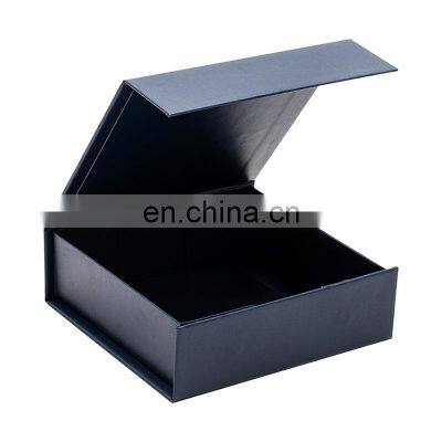 Luxury Small Rigid Navy Blue Magnetic Lid Gift Box Packaging for Small Product Wrapping photo-2
