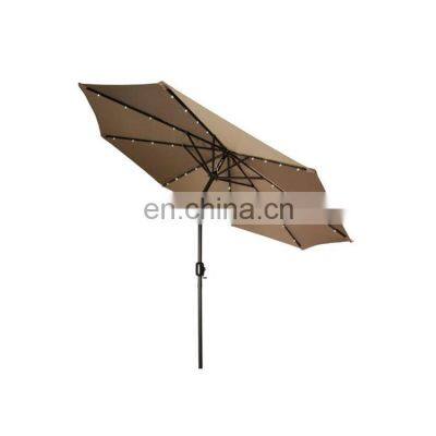 Fashion Foldable Solar Beach Umbrella with Custom Printing