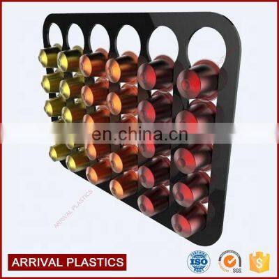Black Color Wall Mount Acrylic Nespresso Capsule Holder photo-3
