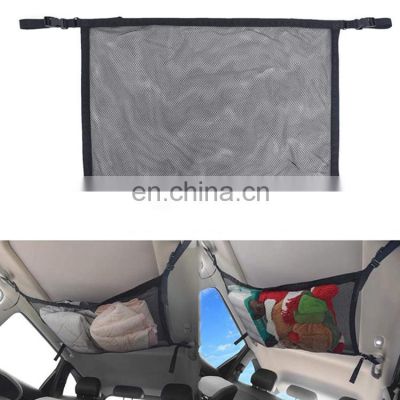 Autoaby Car Organizers Ceiling Storage Net Roof Interior Storage Bag Net Bag Seat Back Sundries Bag Car Net