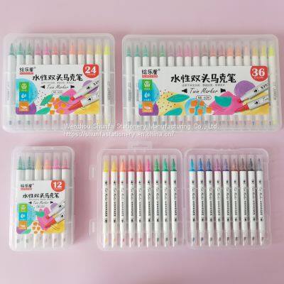 Качественные двусторонние водные маркеры для детей и школьников photo-3