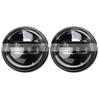 J322 7inch Headlight FOR JEEP FOR Wrangler JK 2007-2017 Driving Lights Turn on a Touch of Blue DRL Turn to Amber Light LANTSUN photo-2