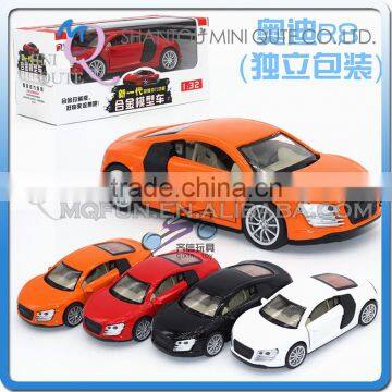 Mini Qute 1:32 kid Die Cast pull back alloy music luxury racing car vehicle model car electronic educational toy NO.MQ 7733-9