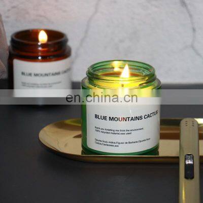 Amazon Hot-selling Wholesale Healthy Anti-mosquito Prevention Aromatherapy Lemongrass Eco Friendly Soy Wax Scented Candles