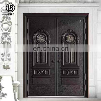 best quality low price cast aluminum door panel security door made in China european standard door for sale