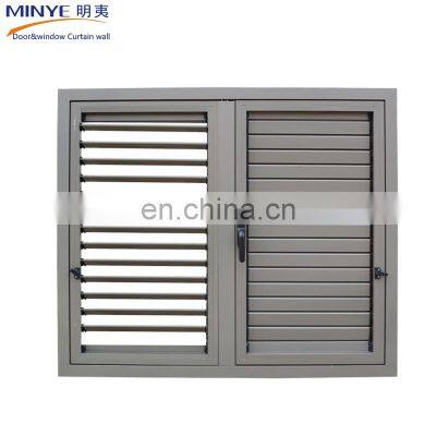 china top high quality aluminum profile with crank devices shutter louver window