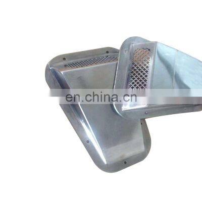 2 Pcs Car Decorative Front Hood Bonnet Side Trim Cover Steel Air Flow Intake Vent Side Vents Fit for Land Rover Defender photo-3