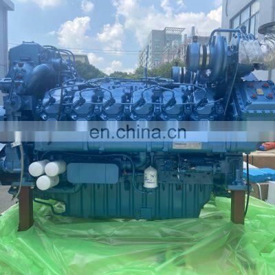 Weichai Power 1500hp Baudouin Marine Diesel Engine 12M33C1500-18