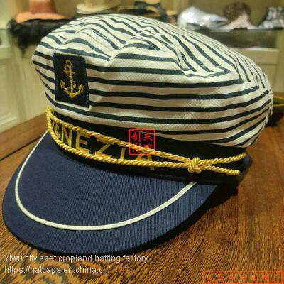 Retro white navy captain cap cap yacht cap sailor hat sailor hat for cosplay uniform cap han edition