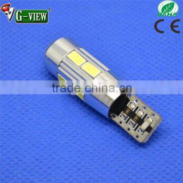 Superbright 194 501 T10 canbus led 10smd 194 led bulb led t10 moto