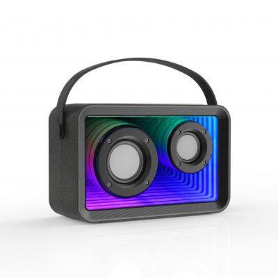 Mixing Colors 3 Illumination Patterns Hi-Fi High Fidelity Sound Effects Lossless Portable Abyss Bluetooth Karaoke Speaker