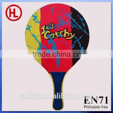 Customized useful funny wooden beach racket/beach paddle/beach bar set with beach ball