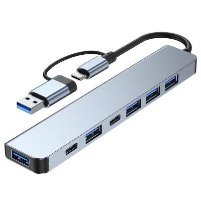Cross-border USB Hub 5-in-1 Hub 1-in-4 3.0 Laptop Type-C Splitter USB Expansion