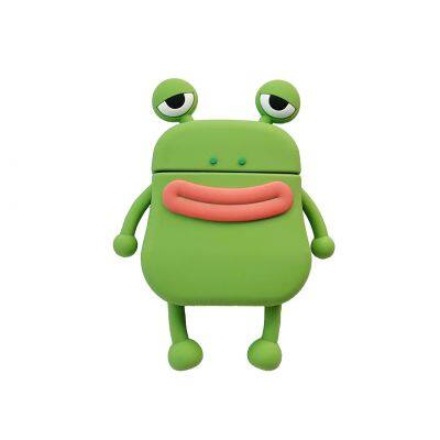 Cute Frog Design Case for Airpods 1/2 Pro Max Apple Earphone Case Silicone Wireless Protective Case photo-3