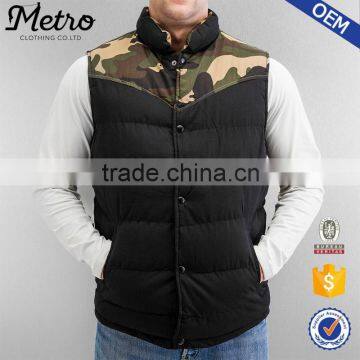 2016 OEM Classic High Quality Mens Camo Down Vest