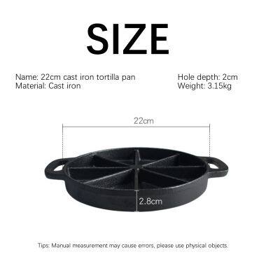 High Quality Oil Plant 8 Holes Pre-Seasoned Cast Iron Bakeware Pan Nonstick Cake Pan Custom With Handle photo-2
